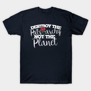 Destroy the Patriarchy not the planet T-Shirt